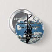 Steun uw Lineman Ronde Button 5,7 Cm (Voorkant /achterkant)