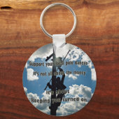 Steun uw Lineman Sleutelhanger (Voorkant)