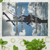 Steun uw Lineman Theedoek (Gevouwen)