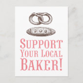 Steun uw lokale bakker Briefkaart (Voorkant)