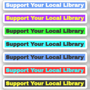 Steun Uw Lokale Bibliotheek (Bibliothecarissen' Bo Sticker