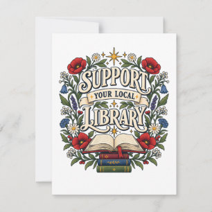 Steun uw lokale bibliotheek kaart