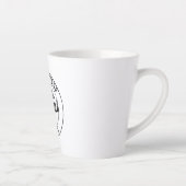 steun uw lokale bibliotheek latte mok (Rechts)