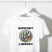 Steun uw lokale bibliotheek – Nationale Bibliothee T-shirt