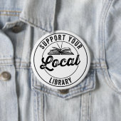 steun uw lokale bibliotheek ronde button 4,0 cm (In situ)