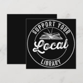 steun uw lokale bibliotheek save the date (Voorkant / Achterkant)