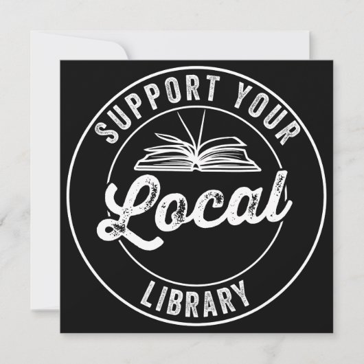 steun uw lokale bibliotheek save the date (Voorkant)