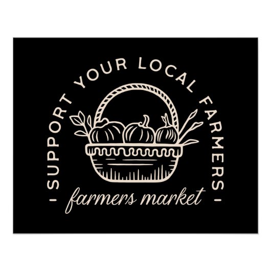 Steun uw lokale boeren perfect poster (Voorkant)