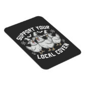 Steun uw lokale Coven Haan Halloween Spooky Magneet (Rechterzijde)