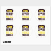 Steun uw lokale Fromager Stickers (Vel)