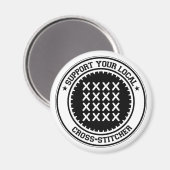 Steun uw lokale kruissteker magneet (Voorkant / Achterkant)
