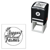 Steun Uw lokale landbouwer Markt Thema Zelfinktende Stempel (In situ)