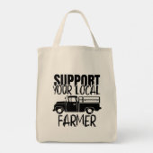 Steun uw lokale landbouwwagen tote bag (Achterkant)