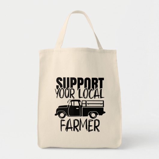 Steun uw lokale landbouwwagen tote bag (Voorkant)