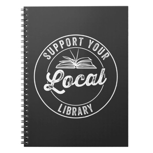 steun uw lokale librarY Notitieboek (Voorkant)