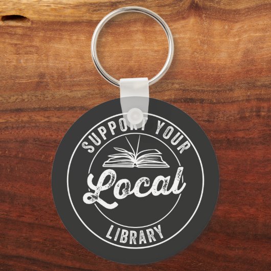 steun uw lokale librarY Sleutelhanger (Voorkant)