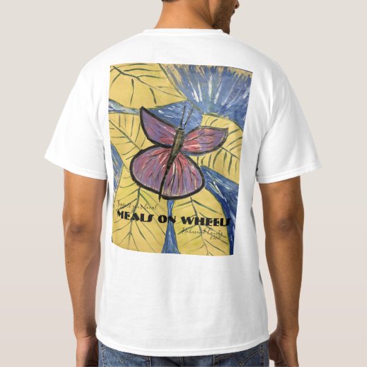 Steun Uw Lokale maaltijden op Wielen, RCo. NC T-shirt (Achterkant)