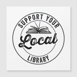 Steun Uw Lokale Magnet van de Bibliotheek