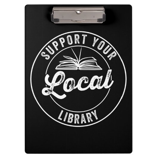 Steun Uw Lokale Magnet van de Bibliotheek Klembord (Voorkant)