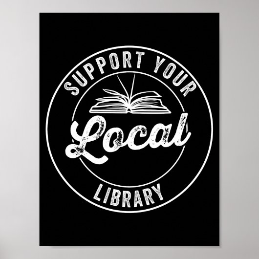 Steun Uw Lokale Magnet van de Bibliotheek Poster (Voorkant)