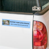 STEUN UW LOKALE RESCUE, adopteer of dontat... Bumpersticker (Op Truck)