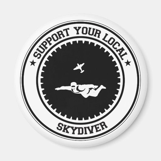 Steun Uw Lokale Skydiver Magneet (Voorkant)