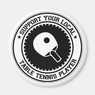 Steun Uw Lokale Speler van de Tennis van de Lijst Magneet