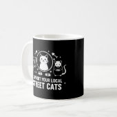 Steun uw lokale straatkatten koffiemok (Voorkant links)