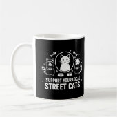 Steun uw lokale straatkatten koffiemok (Links)