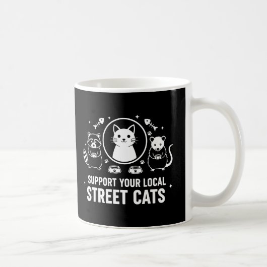 Steun uw lokale straatkatten koffiemok (Rechts)