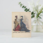 Steun Uw Lokale Troep van het Meisje Briefkaart (Staand voorkant)