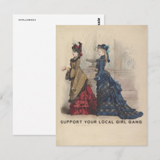 Steun Uw Lokale Troep van het Meisje Briefkaart (Voorkant / Achterkant)