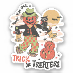 Steun uw lokale truc of traktaties sticker