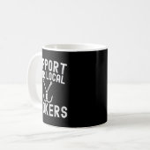 Steun Uw Lokale Visserman Koffiemok (Voorkant links)