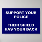 STEUN UW POLITIE POSTER (Voorkant)