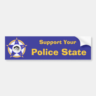 Steun Uw Politie Staat Bumpersticker
