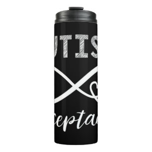 Steun van de show voor autisme Aanvaarding van dez Thermosbeker