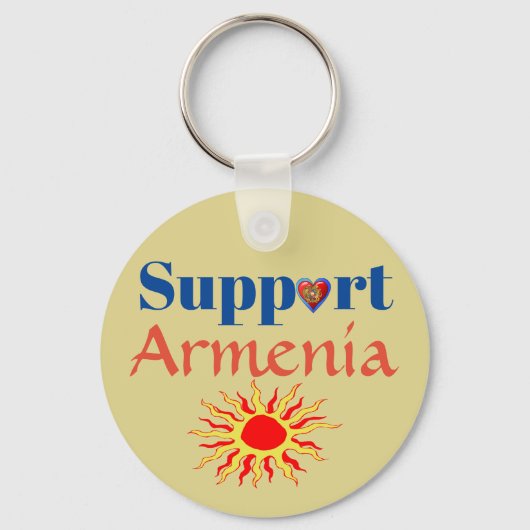Steun voor Armenië-Sleutelhanger Sleutelhanger (Voorkant)