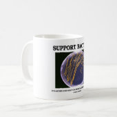 Steun voor bacteriën vaak slechts cultuur Sommige  Koffiemok (Voorkant links)