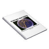 Steun voor bacteriën vaak slechts cultuur Sommige Notitieboek (Rechterzijde)