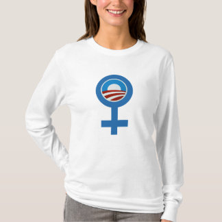 Steun voor Barack Obama Women/Obama-symbolen T-shirt