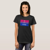 Steun voor biseksualiteit Bisexual Pride Flag Bi W T-shirt (Voorkant volledig)