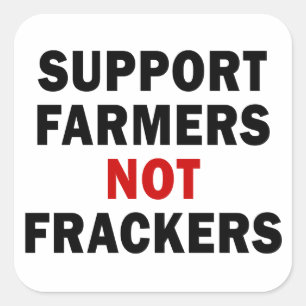 Steun voor boeren, niet frackers - Stickers
