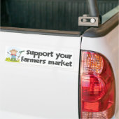 Steun voor de boerenmarkt 1 bumpersticker (On Truck)