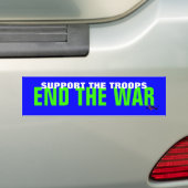 Steun voor de Bumpersticker van de troepenmacht (Op auto)