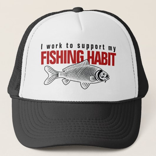 Steun voor de Geviste Habit Trucker Hat Trucker Pet (Voorkant)