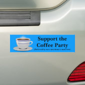 Steun voor de Koffiepartij Bumpersticker (Op auto)