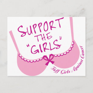 Steun voor de meisjes briefkaart