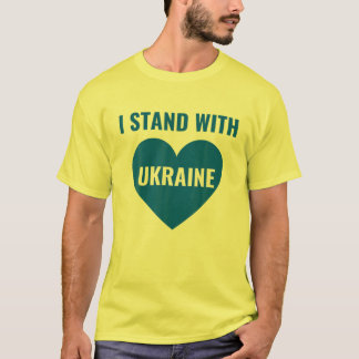 Steun voor de Oekraïense vlag Ik sta voor Oekraïne T-shirt