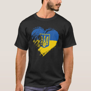 Steun voor de Oekraïense vlag, vredesliefdestrots T-shirt